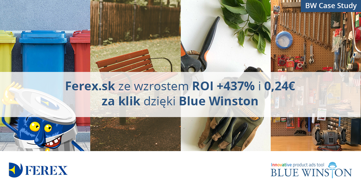 Ferex.sk ze wzrostem ROI + 437% i 0,24 € za klik dzięki Blue Winston