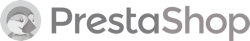 Prestashop logo čierno-biele